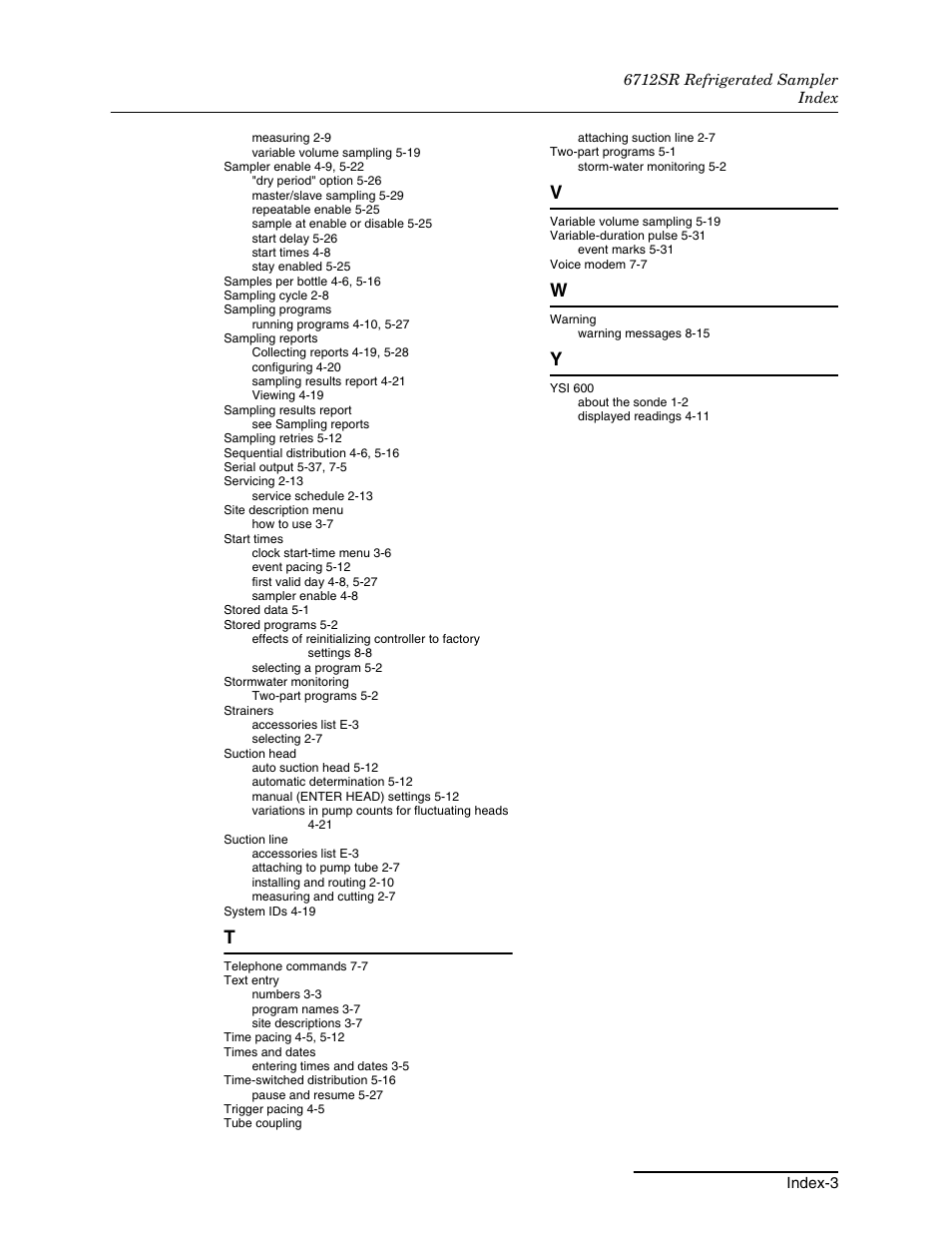 Teledyne 6712SR User Manual | Page 221 / 224