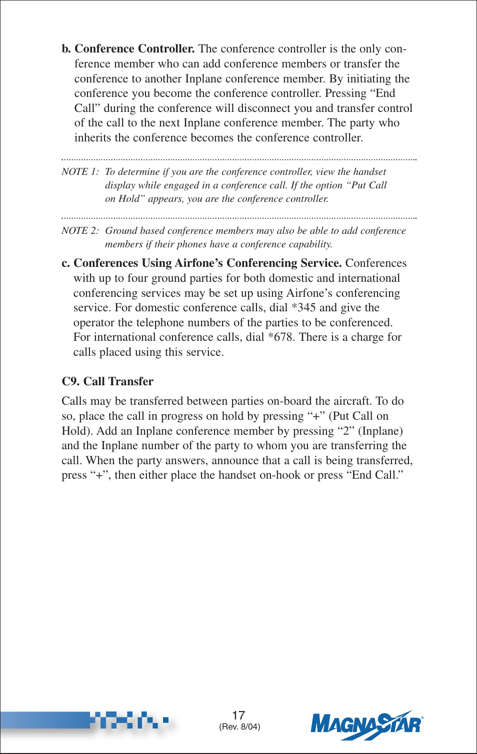 Call transfer | Teledyne C-2000 User Manual | Page 26 / 100