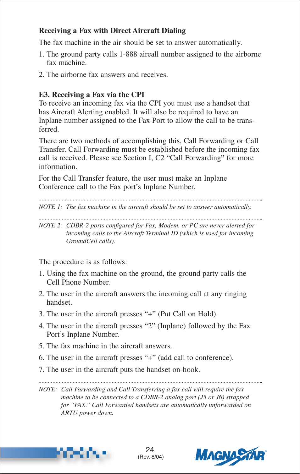 Receiving a fax via the cpi | Teledyne C-2000 User Manual | Page 33 / 100