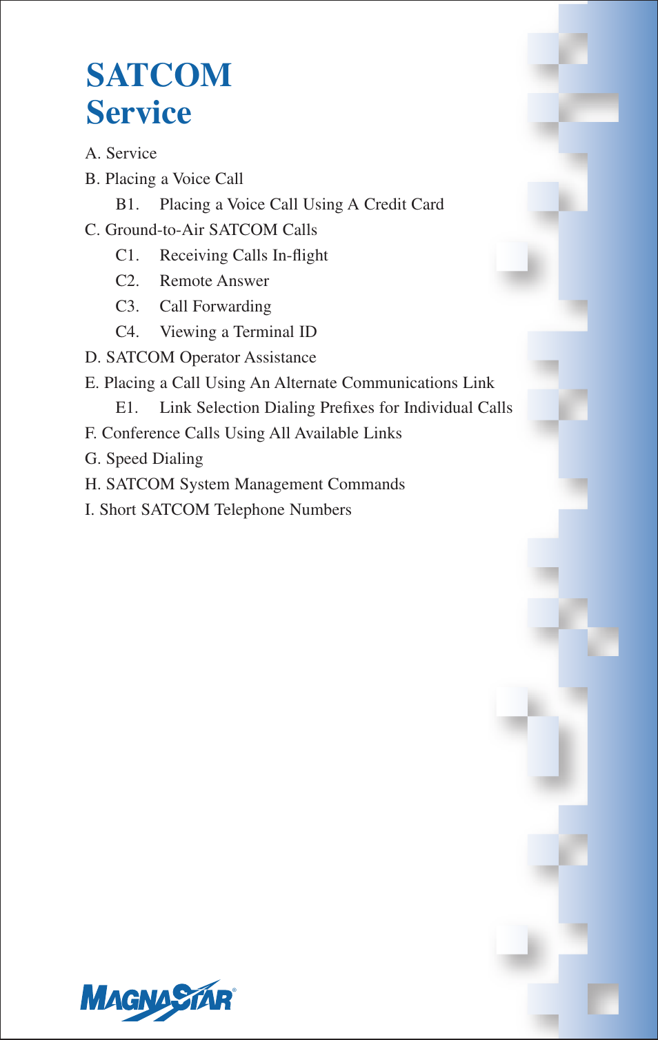 Satcom service, Iv. satcom service | Teledyne C-2000 User Manual | Page 45 / 100