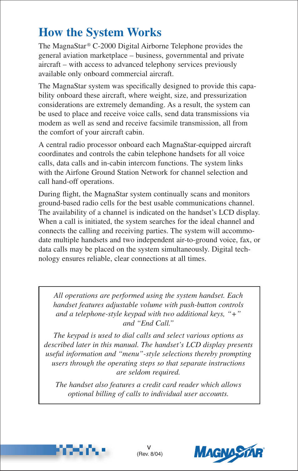 How the system works | Teledyne C-2000 User Manual | Page 6 / 100