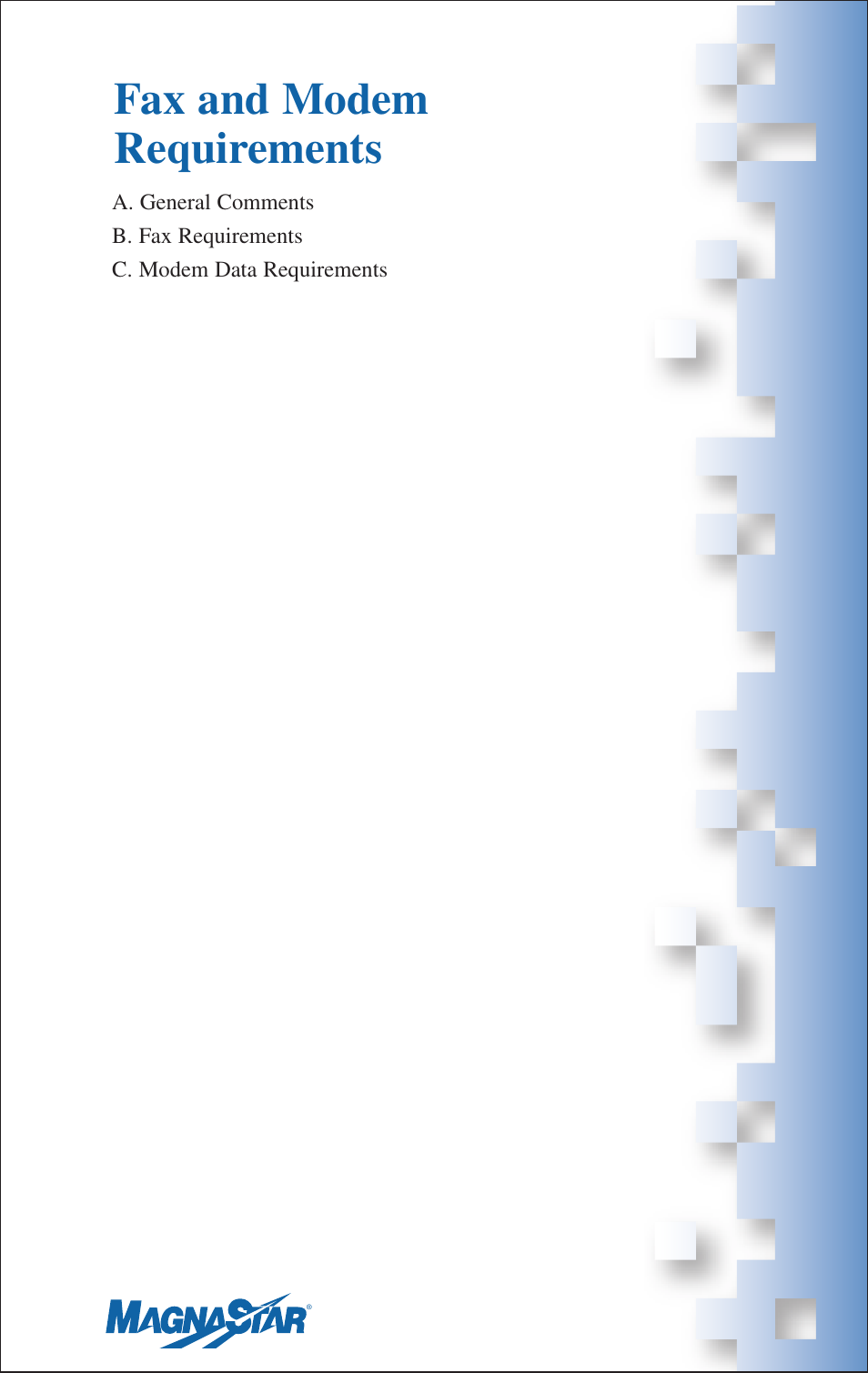 Fax and modem requirements, Ix. fax and modem requirements | Teledyne C-2000 User Manual | Page 79 / 100