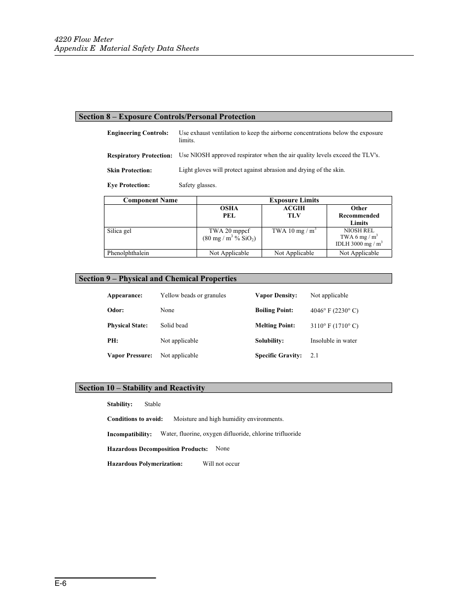 Teledyne 4220 User Manual | Page 188 / 198