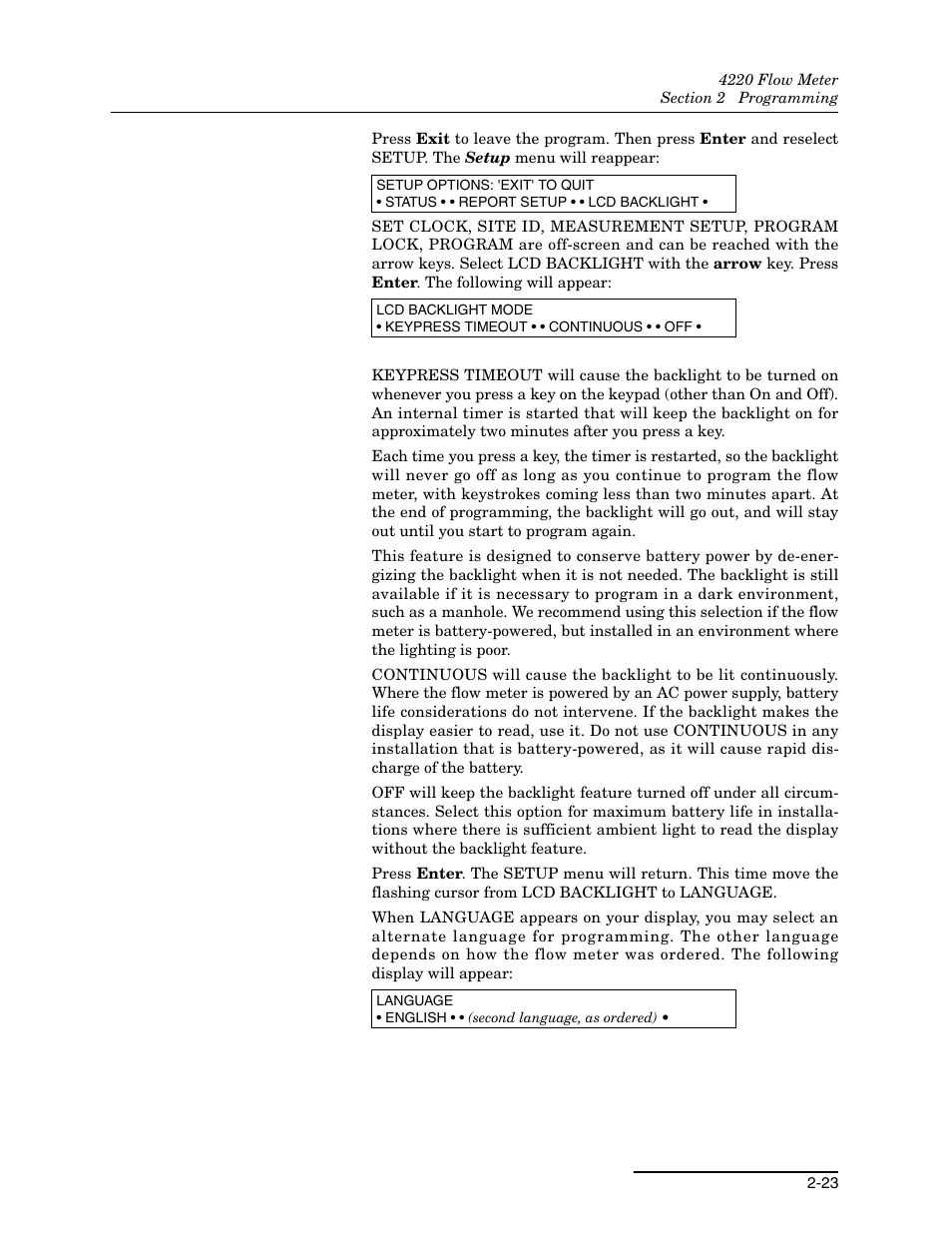 Teledyne 4220 User Manual | Page 51 / 198