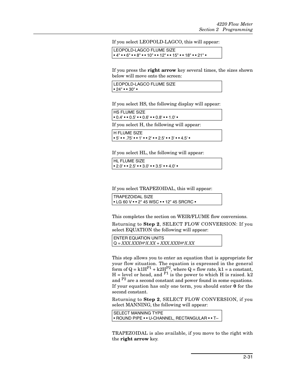 Teledyne 4220 User Manual | Page 59 / 198