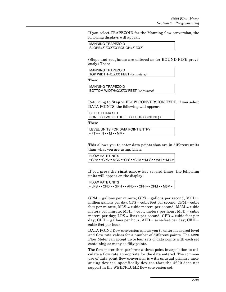 Teledyne 4220 User Manual | Page 61 / 198