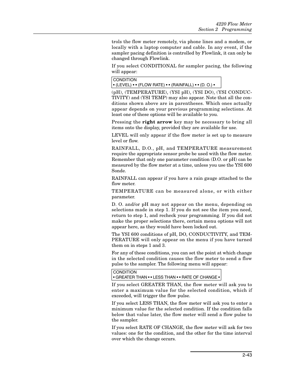Teledyne 4220 User Manual | Page 71 / 198