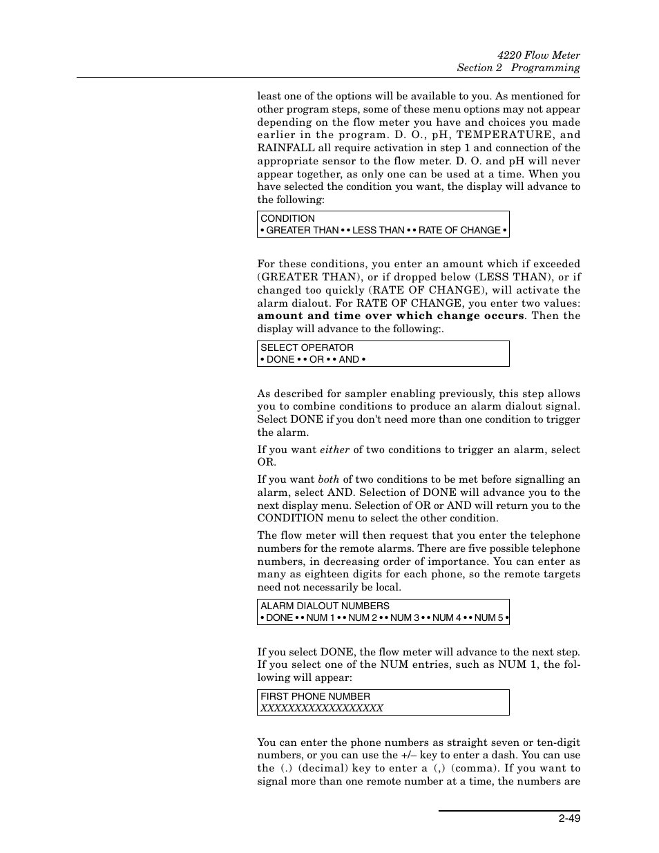 Teledyne 4220 User Manual | Page 77 / 198