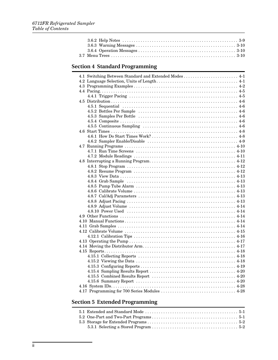 Teledyne Refrigerated Sampler 6712FR User Manual | Page 10 / 244