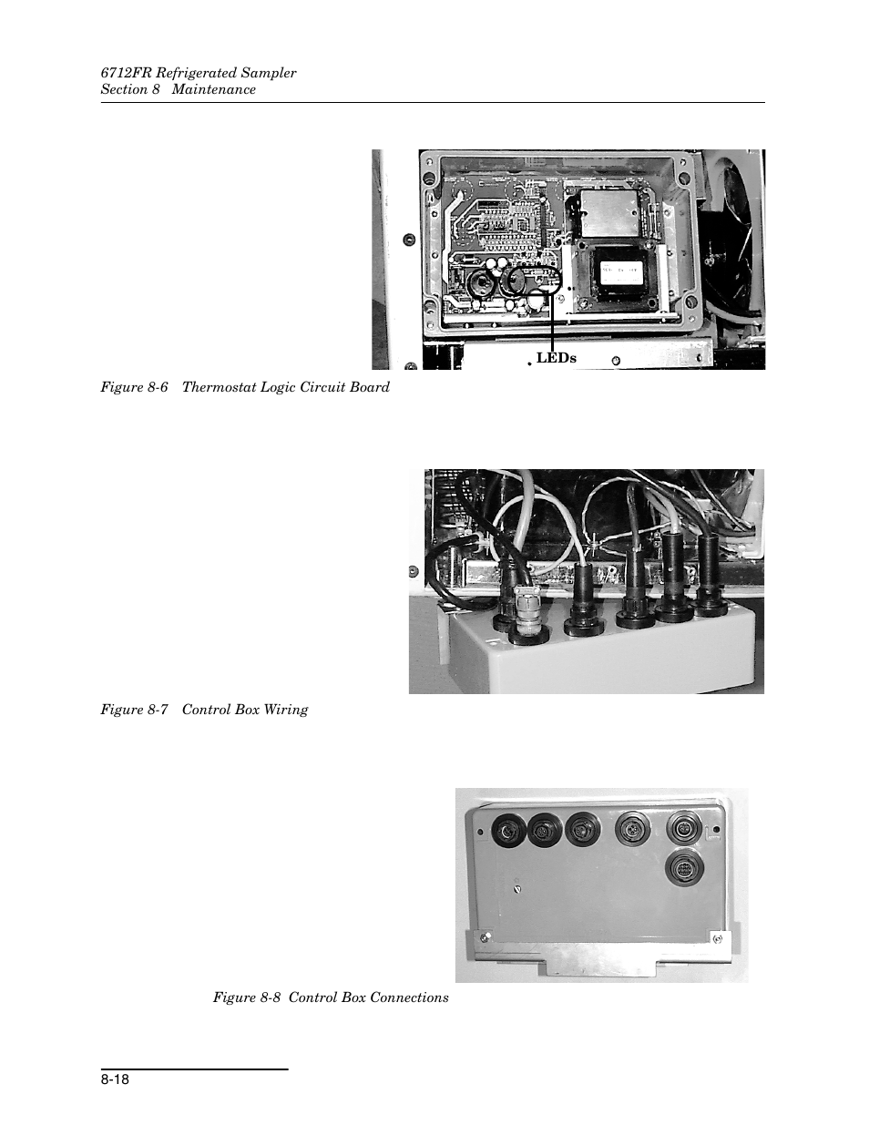 Control box connections -18 | Teledyne Refrigerated Sampler 6712FR User Manual | Page 170 / 244