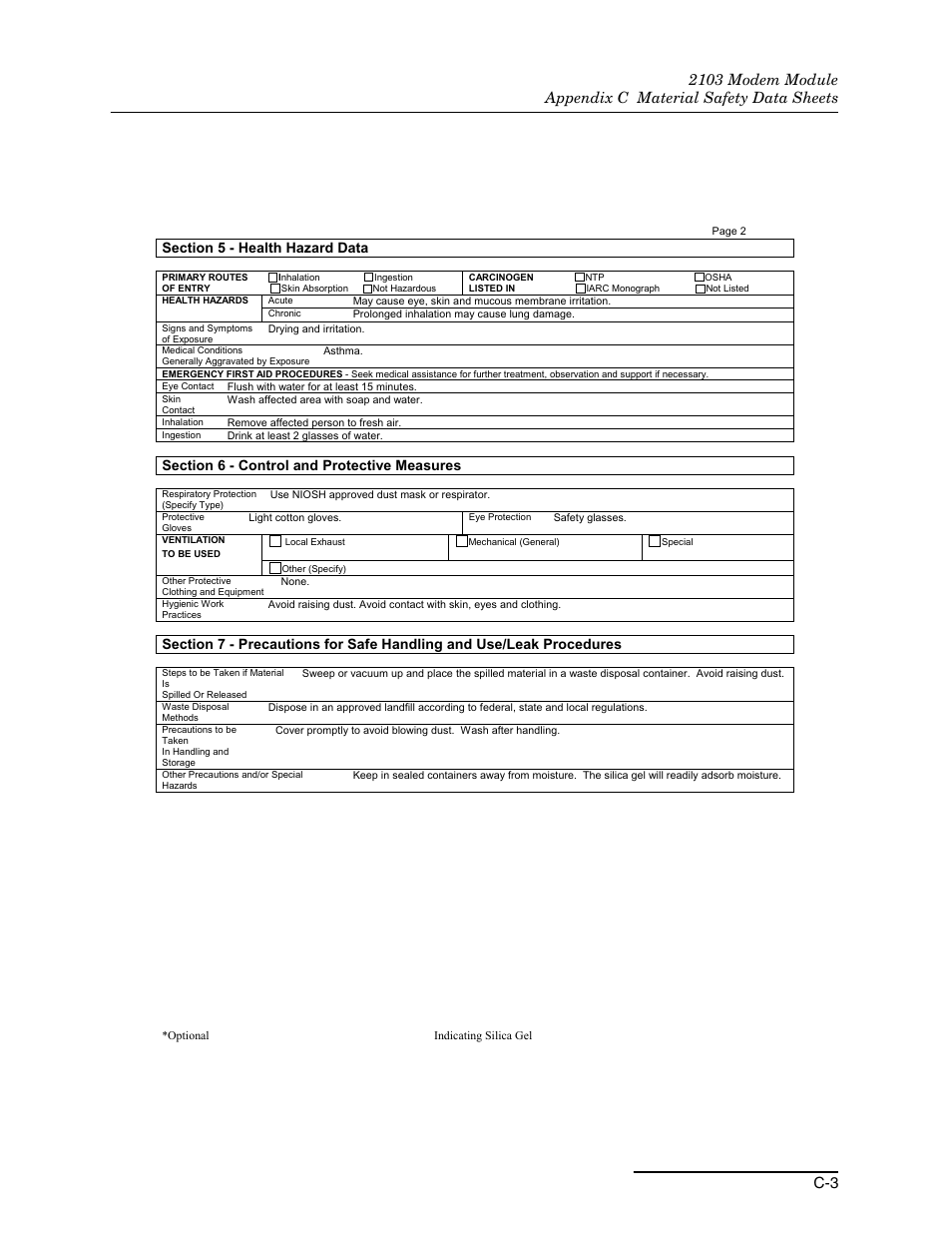 Teledyne 2103 User Manual | Page 57 / 68