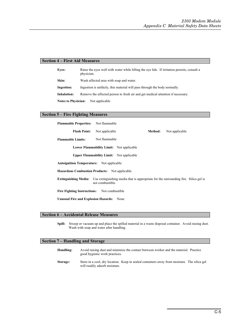 Teledyne 2103 User Manual | Page 59 / 68