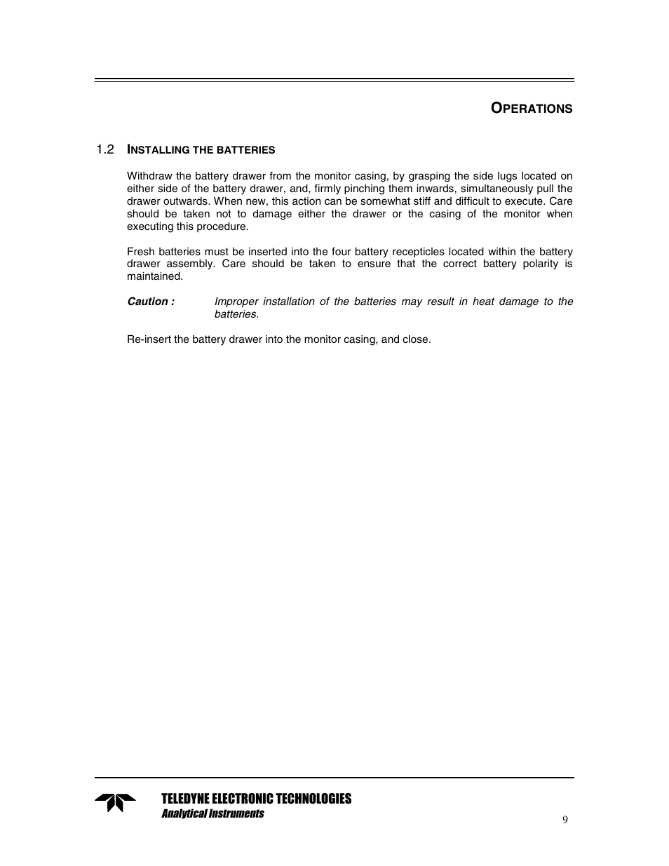 Teledyne TED 191 User Manual | Page 9 / 30