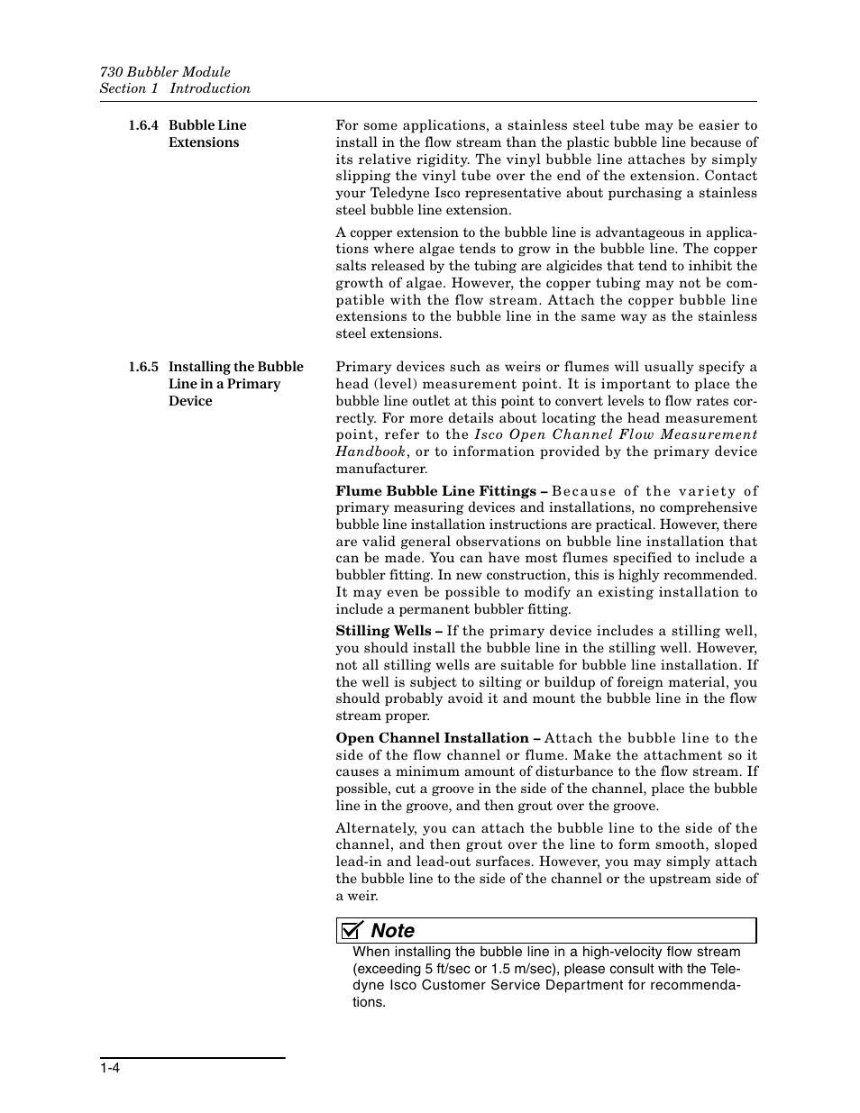 4 bubble line extensions, 5 installing the bubble line in a primary device | Teledyne 730 Bubbler User Manual | Page 12 / 44