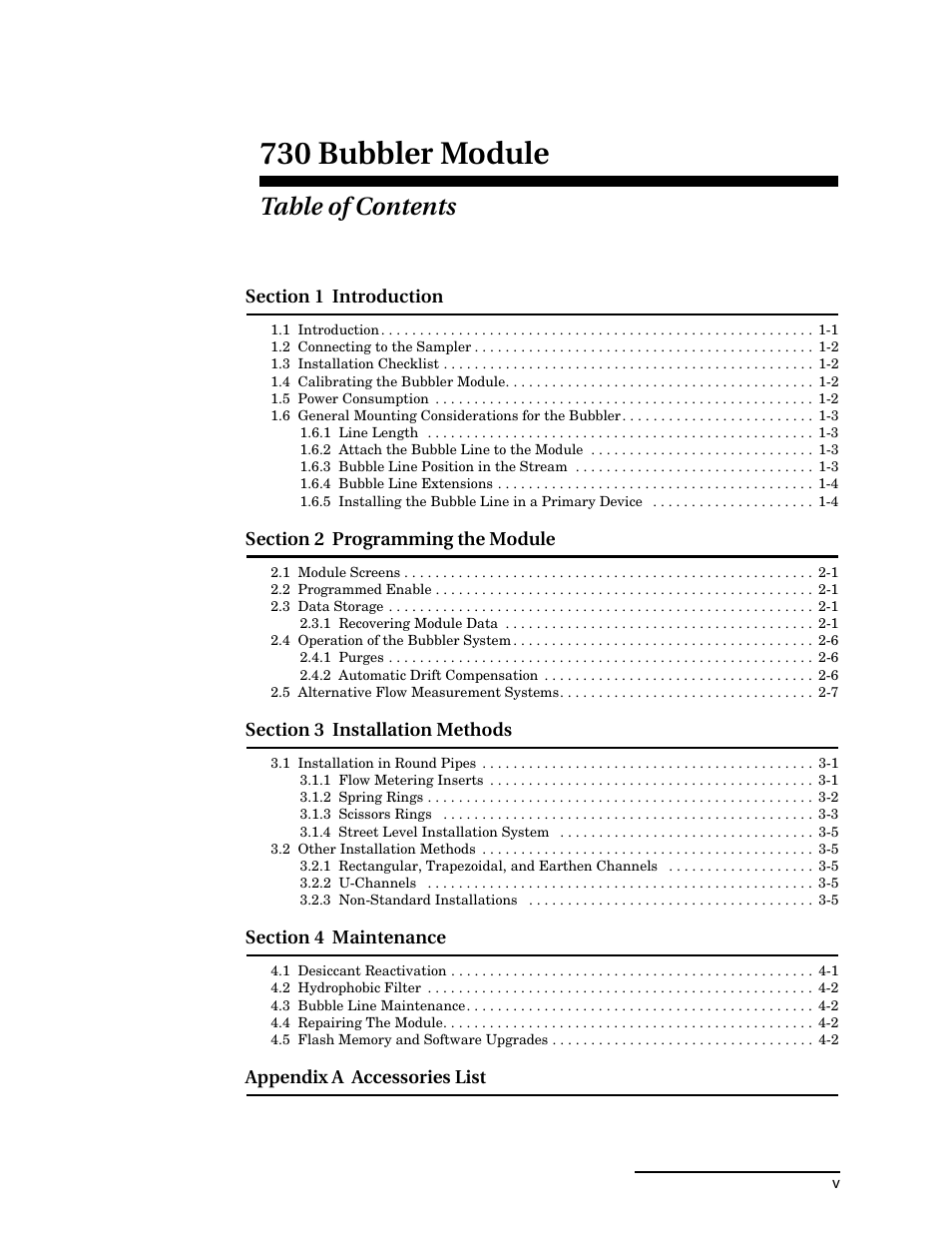 Teledyne 730 Bubbler User Manual | Page 7 / 44