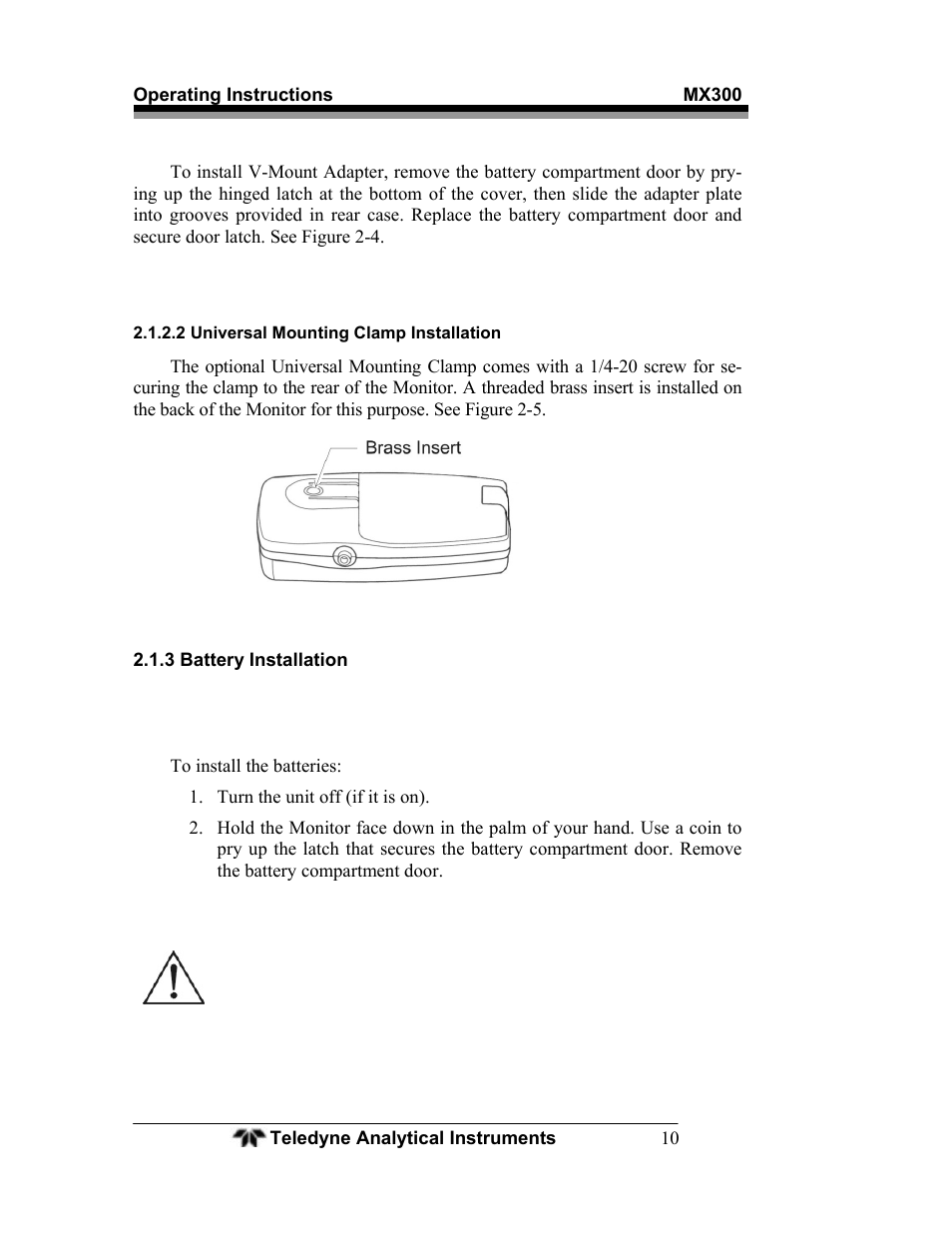 Teledyne MX300 User Manual | Page 18 / 41