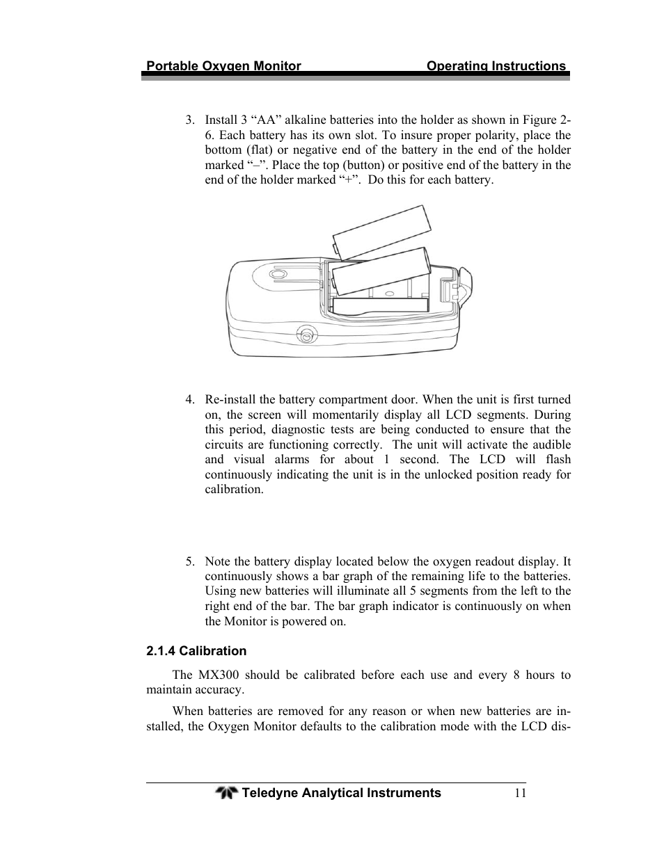 Teledyne MX300 User Manual | Page 19 / 41