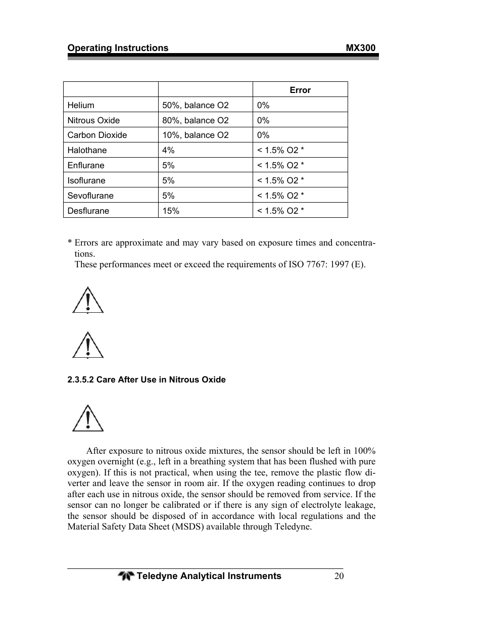 Teledyne MX300 User Manual | Page 28 / 41