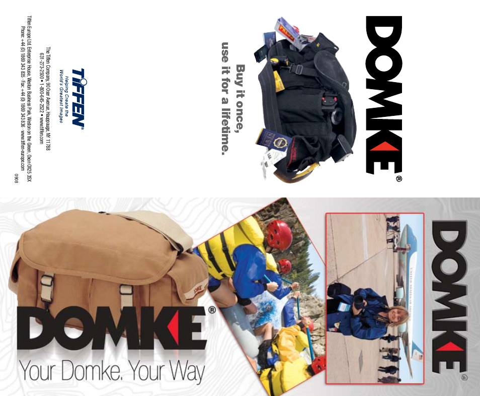 Tiffen Domke User Manual | 24 pages