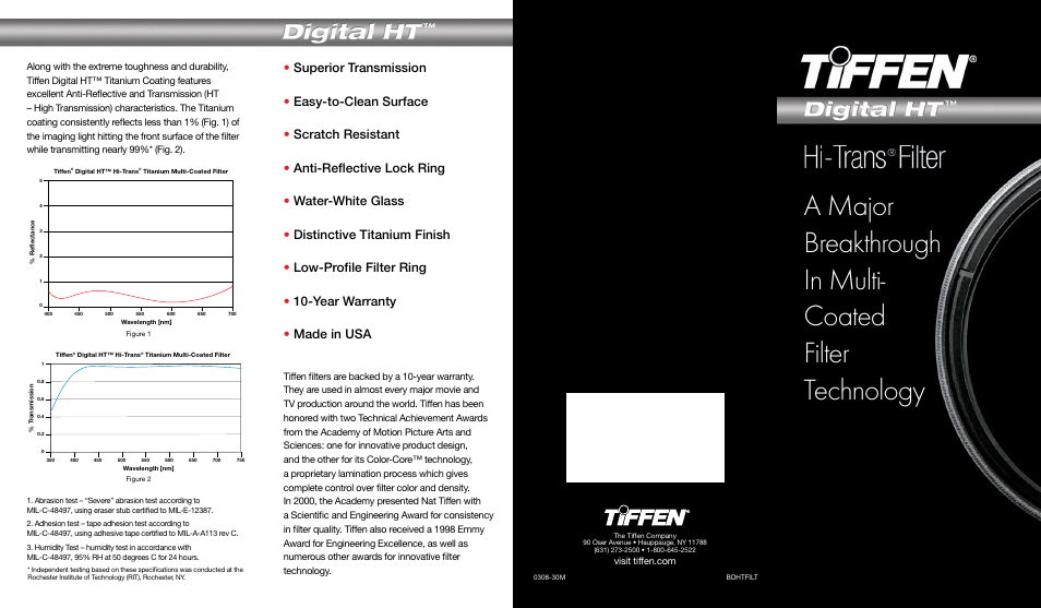 Tiffen Digital HT 0308-30M BDHTFILT User Manual | Page 2 / 2