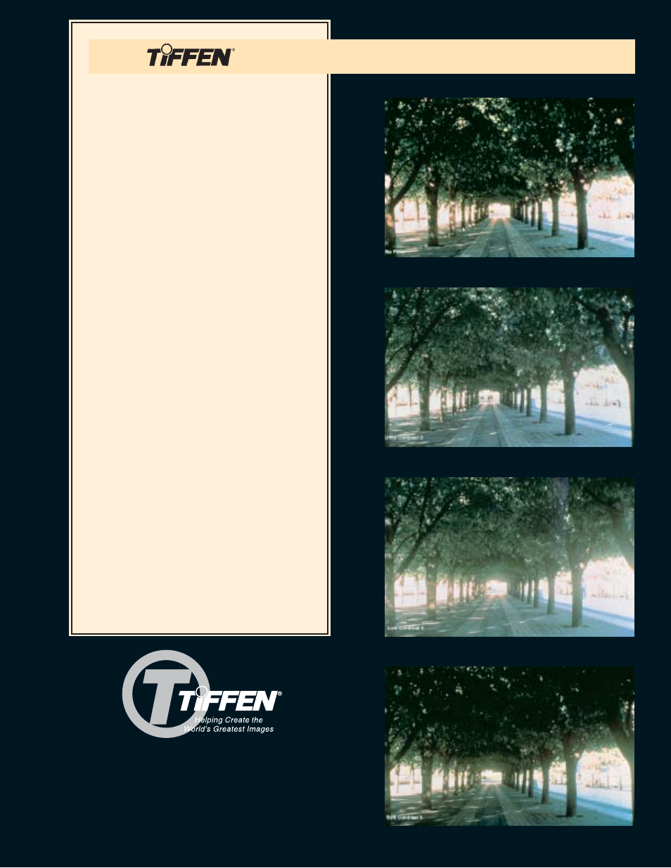 Tiffen Contrast Filters User Manual | 1 page