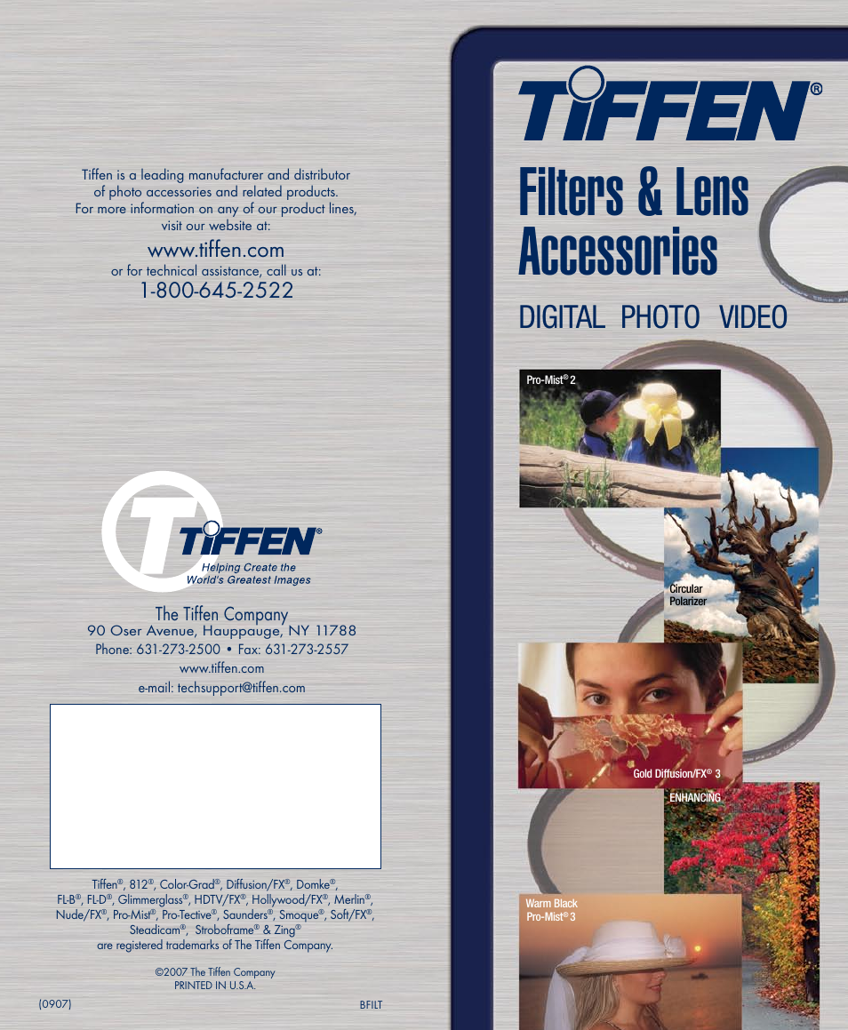 Tiffen Digital Photo Video User Manual | 24 pages