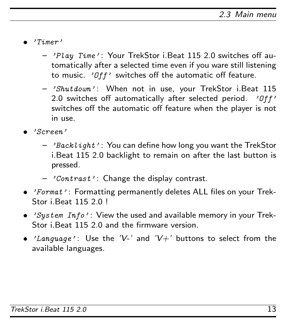 TrekStor 115 User Manual | Page 19 / 34