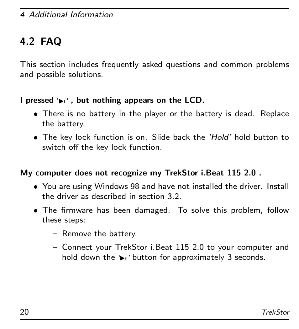 2 faq | TrekStor 115 User Manual | Page 26 / 34