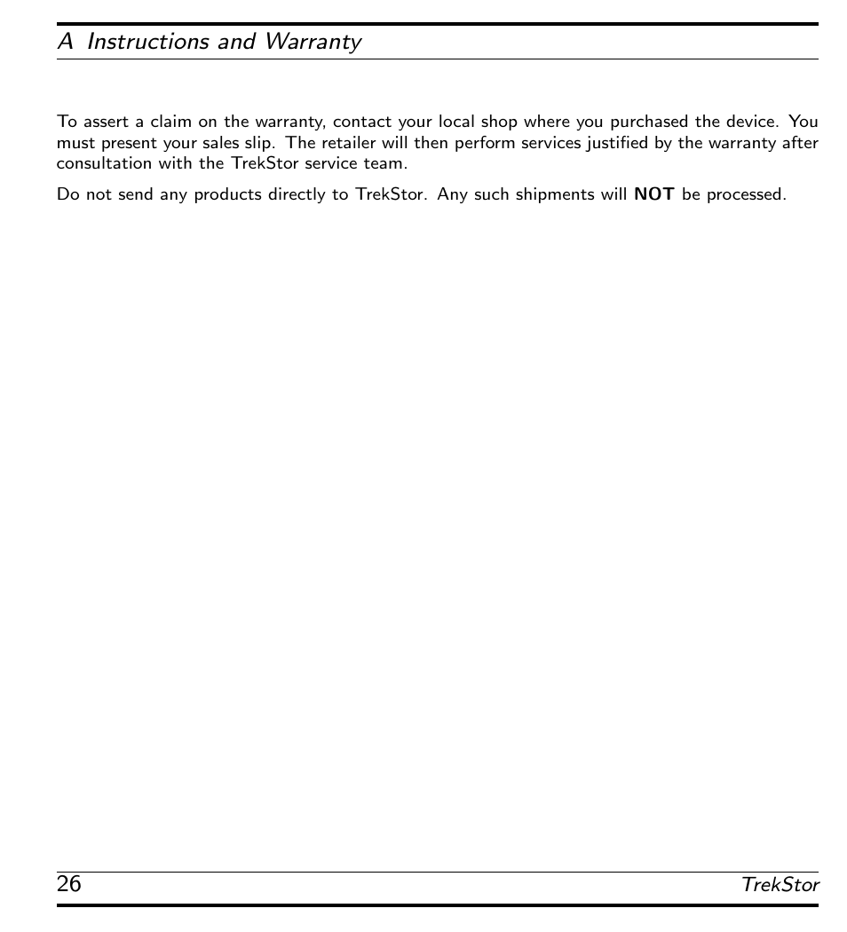 TrekStor 115 User Manual | Page 32 / 34