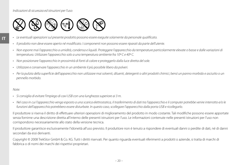 TrekStor DataStation maxi g.u User Manual | Page 20 / 65