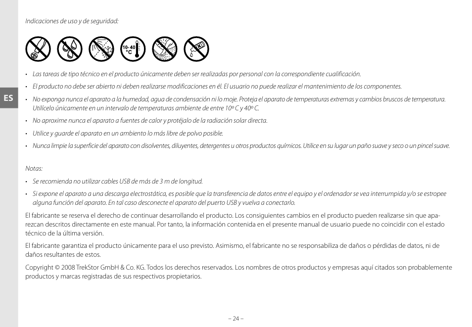 TrekStor DataStation maxi g.u User Manual | Page 24 / 65