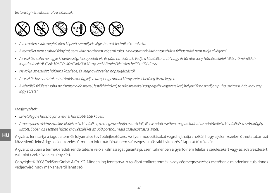 TrekStor DataStation maxi g.u User Manual | Page 48 / 65