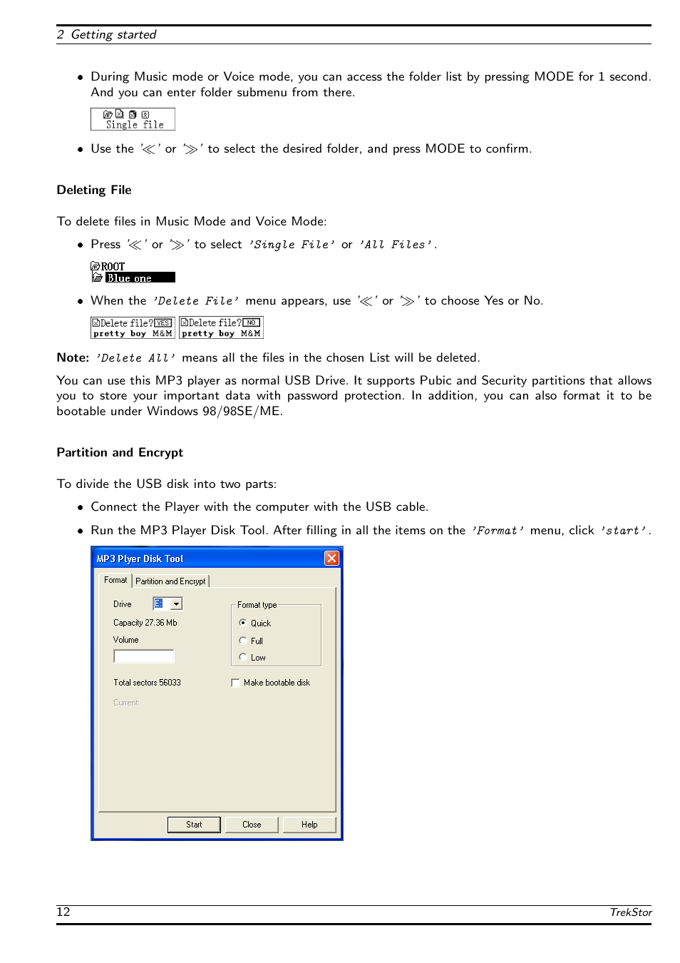 TrekStor USB-MusicStick MusicStick 100 User Manual | Page 16 / 24