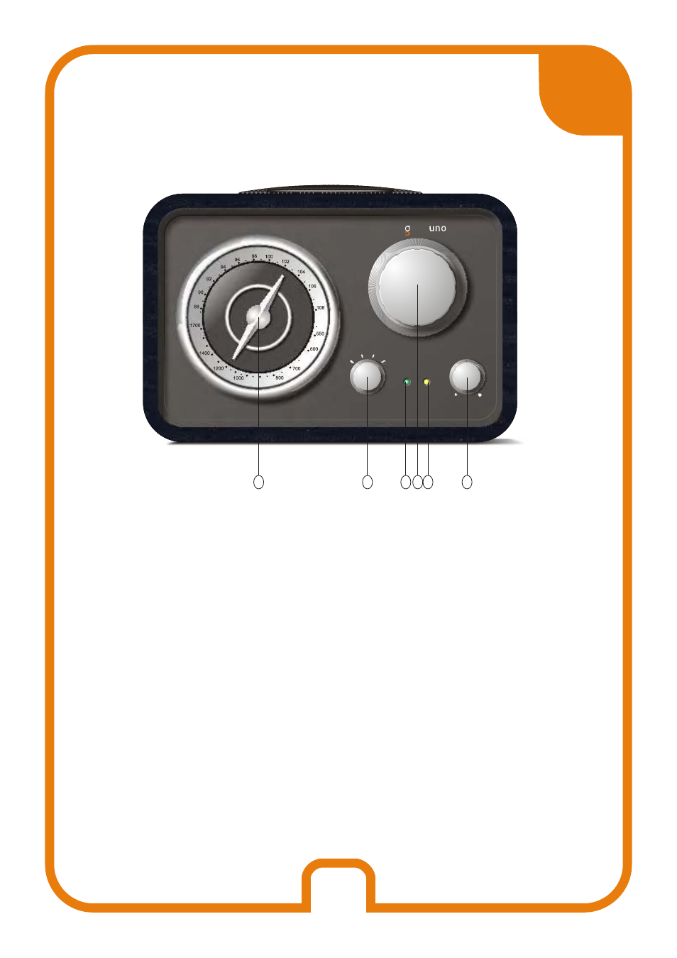 Parte anteriore 24 | Tangent Audio Uno Table Radio User Manual | Page 25 / 36