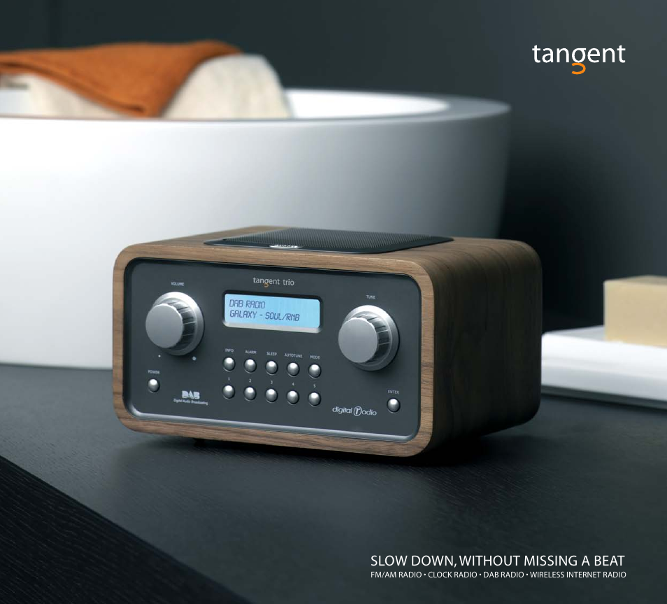 Tangent Audio FM/AM Radio Clock User Manual | 13 pages