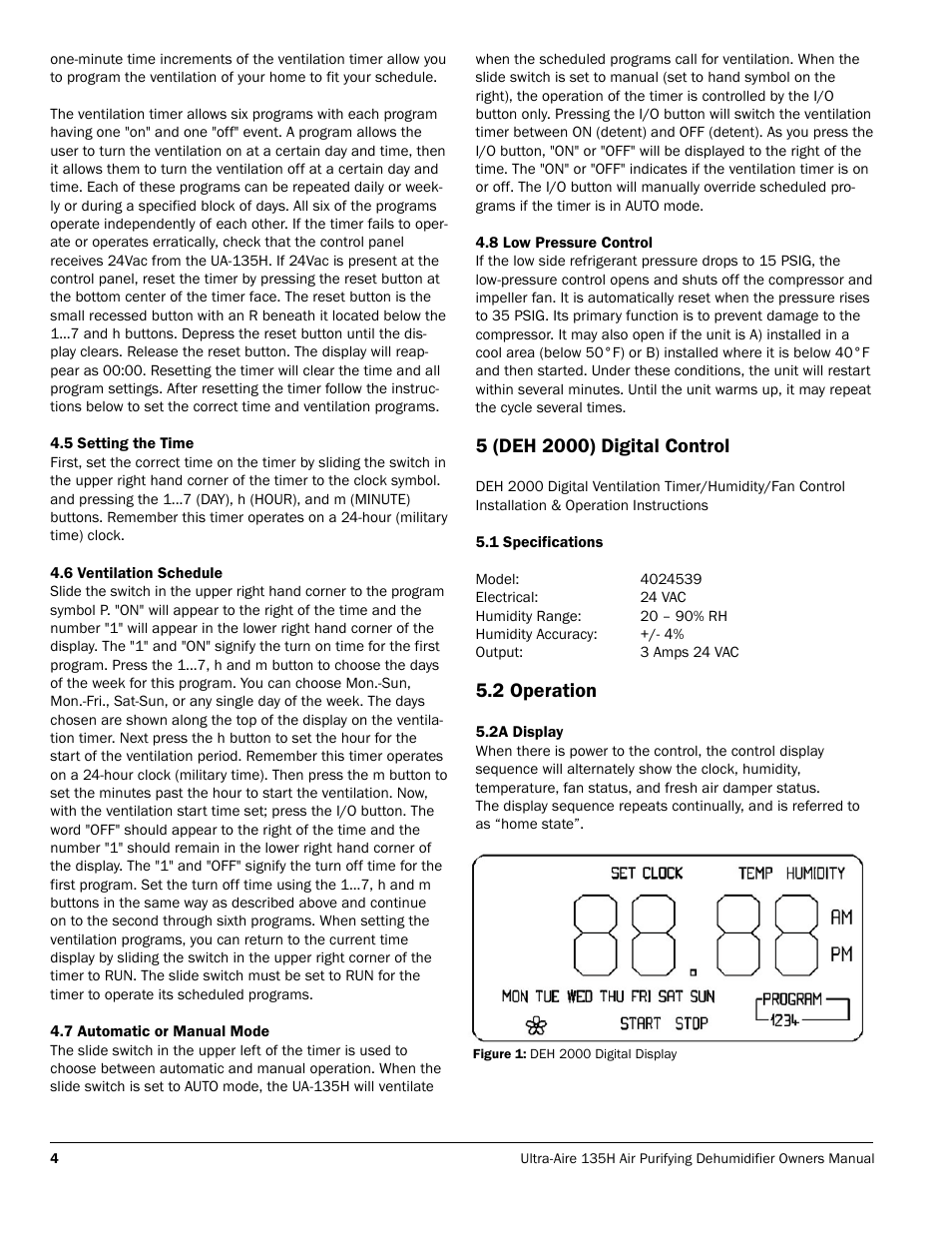 2 operation | Therma-Stor Products Group FOCUS 135H User Manual | Page 4 / 12