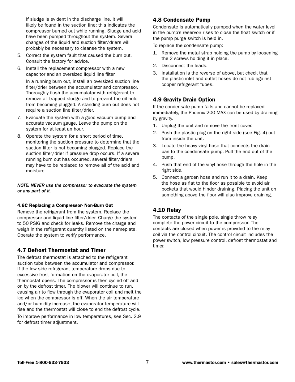 Therma-Stor Products Group 200 MAX User Manual | Page 7 / 11