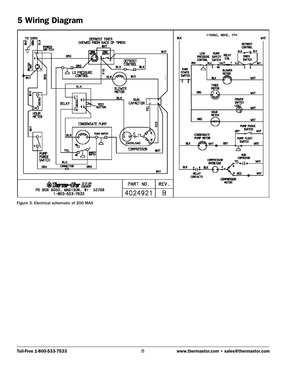 5 wiring diagram | Therma-Stor Products Group 200 MAX User Manual | Page 8 / 11