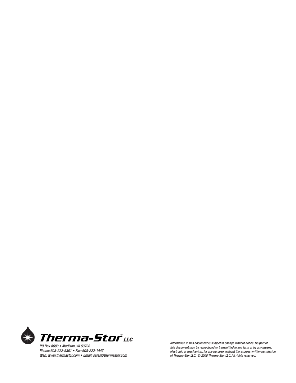 Therma-Stor Products Group Santa-Fe Rx Free-Standing Dehumidification User Manual | Page 12 / 12