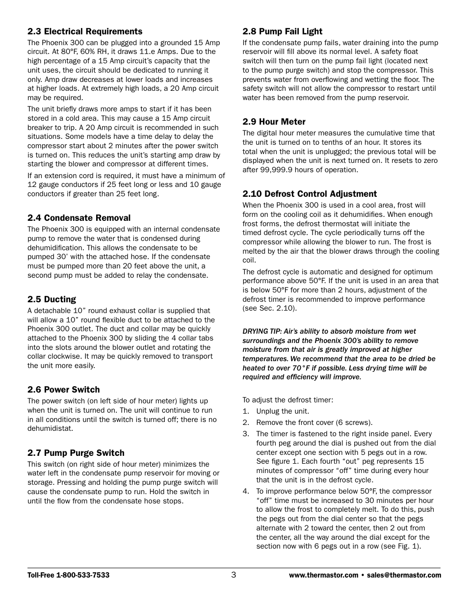 Therma-Stor Products Group 300 User Manual | Page 3 / 11