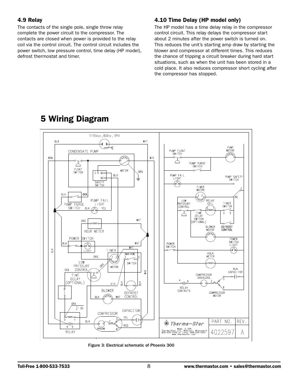 5 wiring diagram | Therma-Stor Products Group 300 User Manual | Page 8 / 11