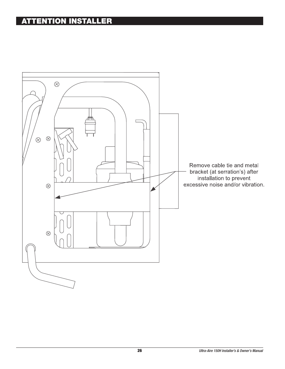 Attention installer | Therma-Stor Products Group UA-150H User Manual | Page 26 / 28