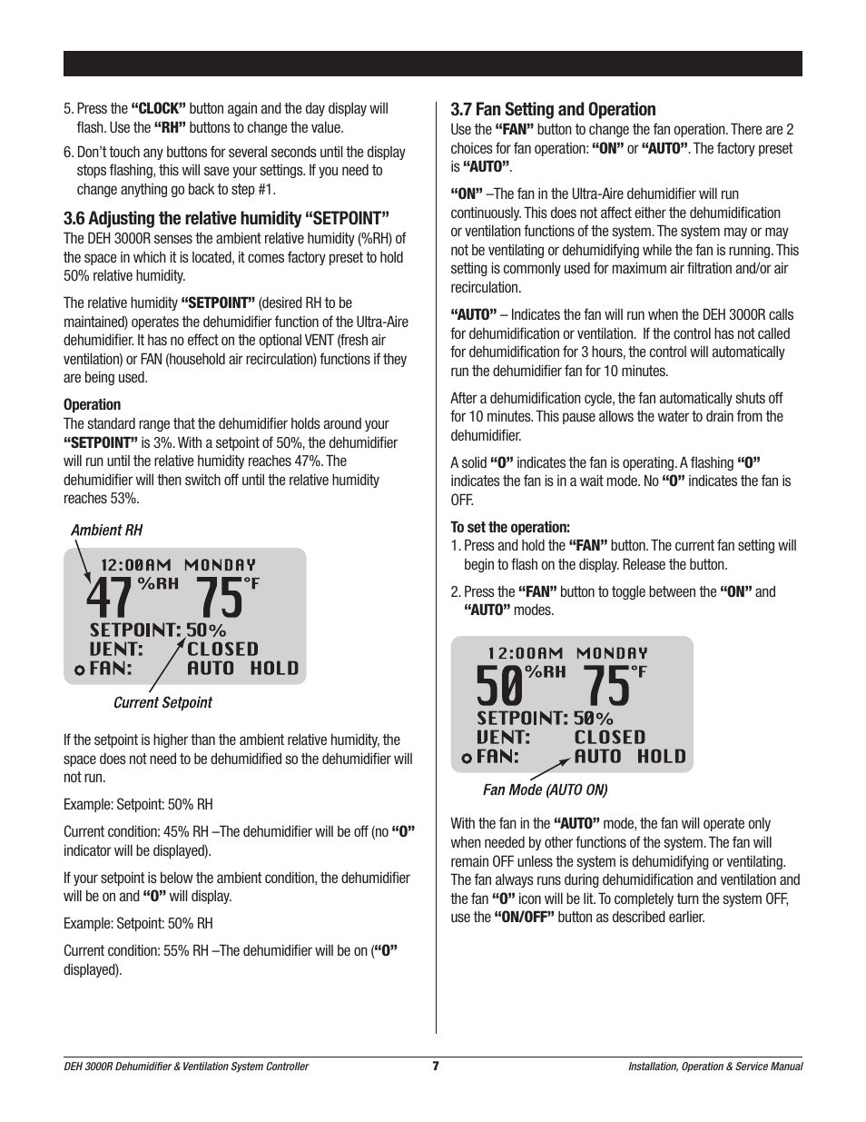 Therma-Stor Products Group Ultra-Aire DEH 3000R User Manual | Page 7 / 12