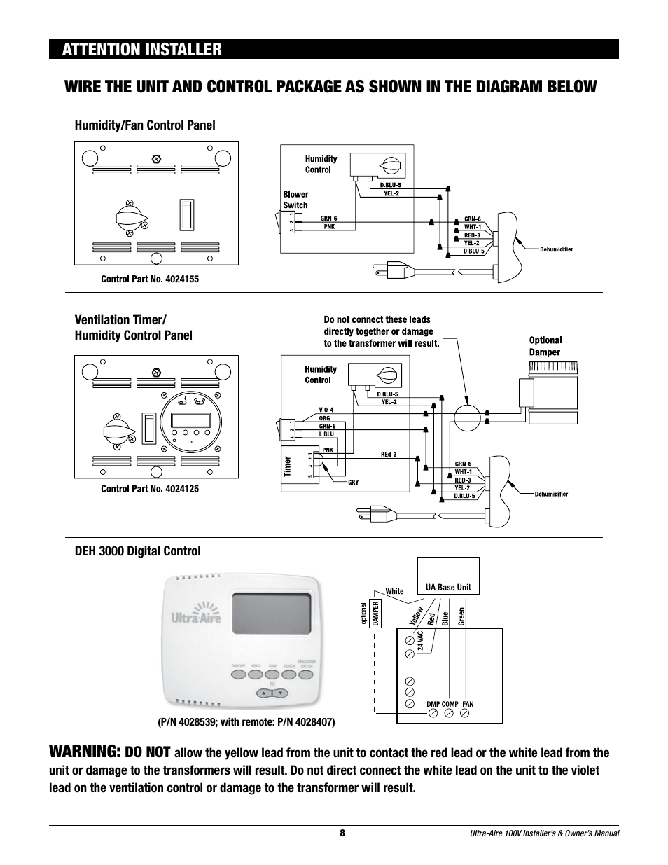 Therma-Stor Products Group Ultra-Aire 100V User Manual | Page 8 / 21