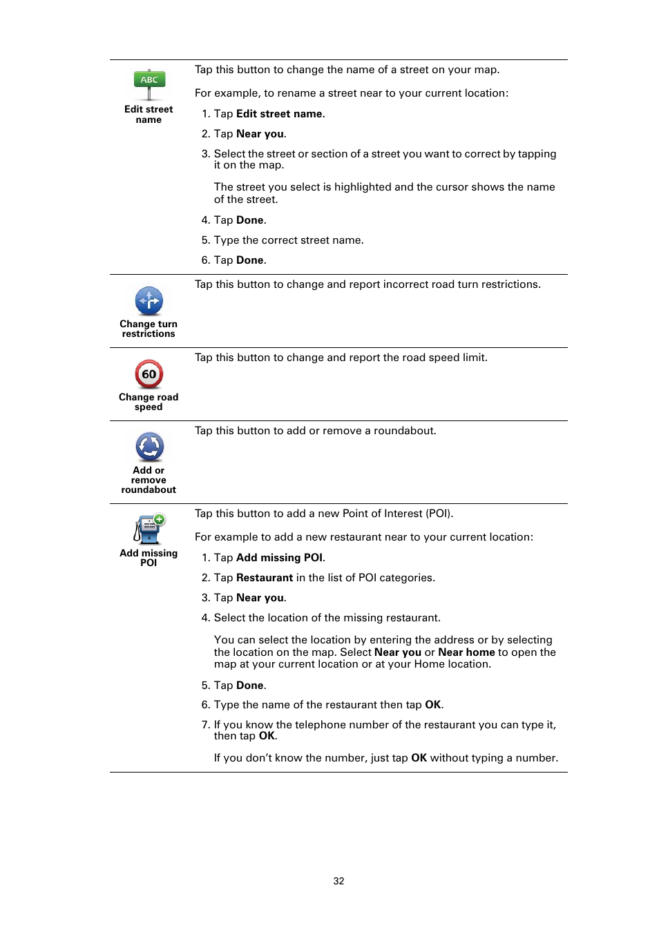 TomTom GO User Manual | Page 32 / 86