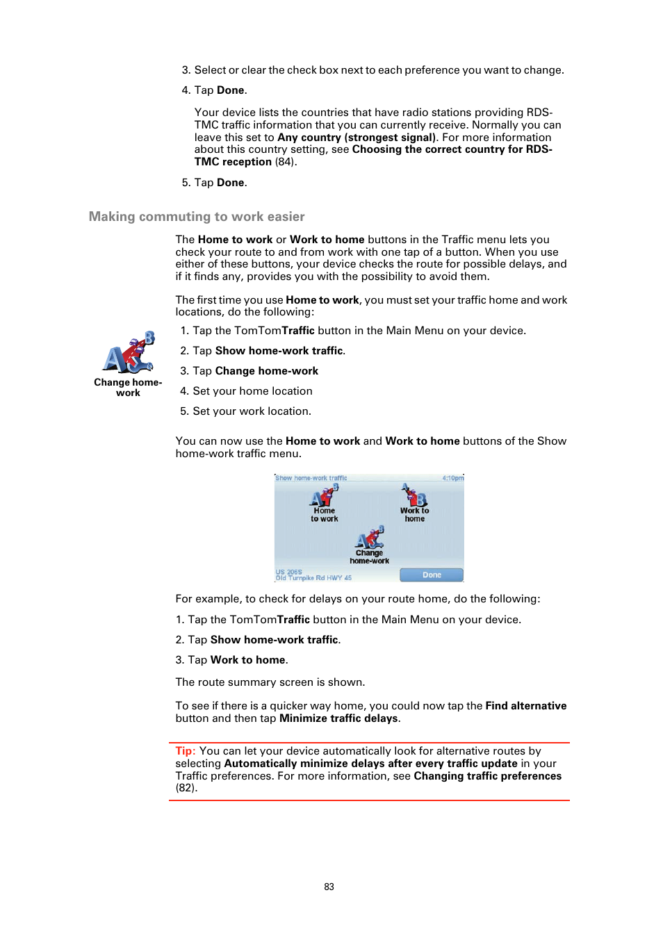 Making commuting to work easier | TomTom GO GPS User Manual | Page 83 / 97