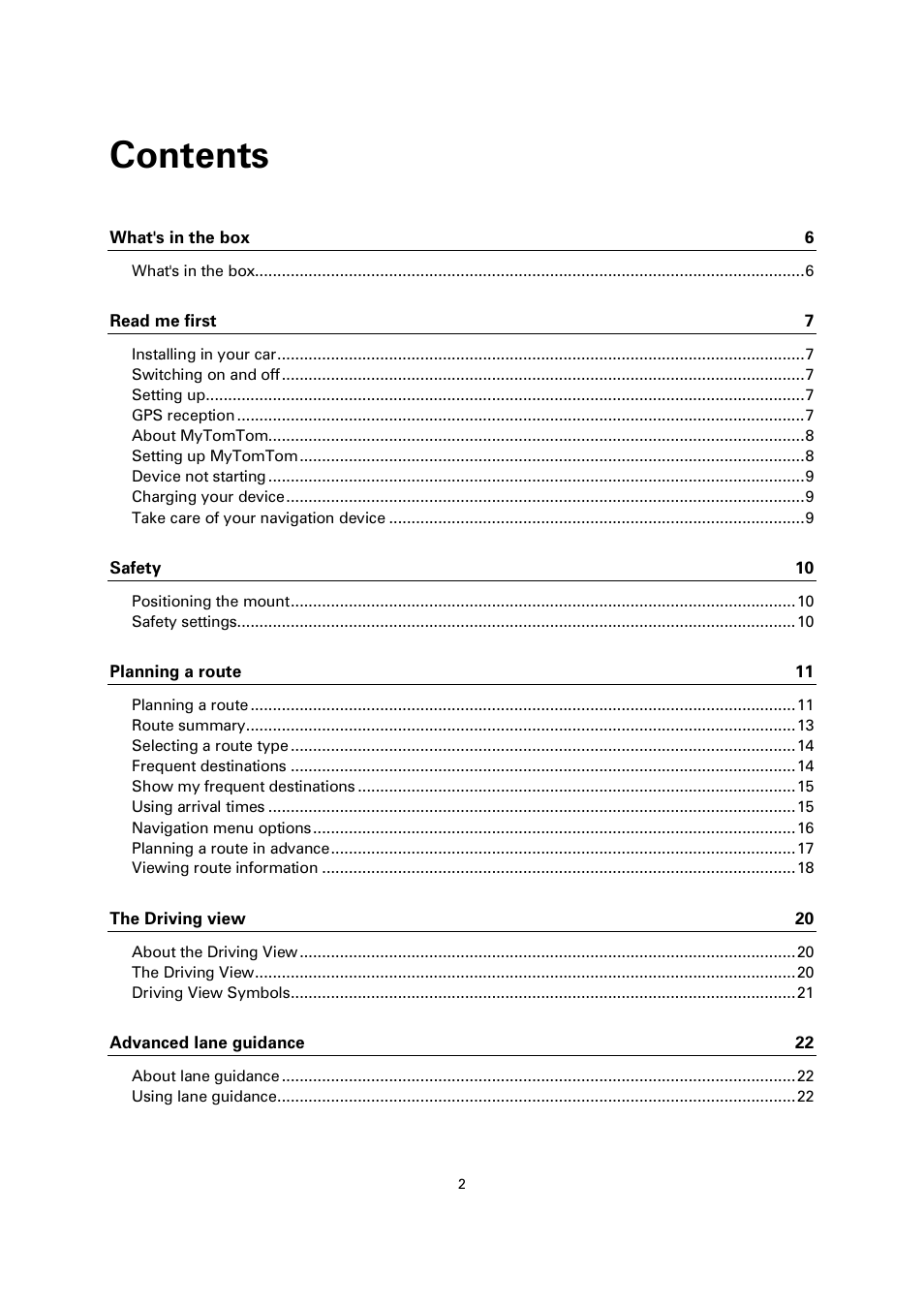TomTom 4EN42 User Manual | Page 2 / 77