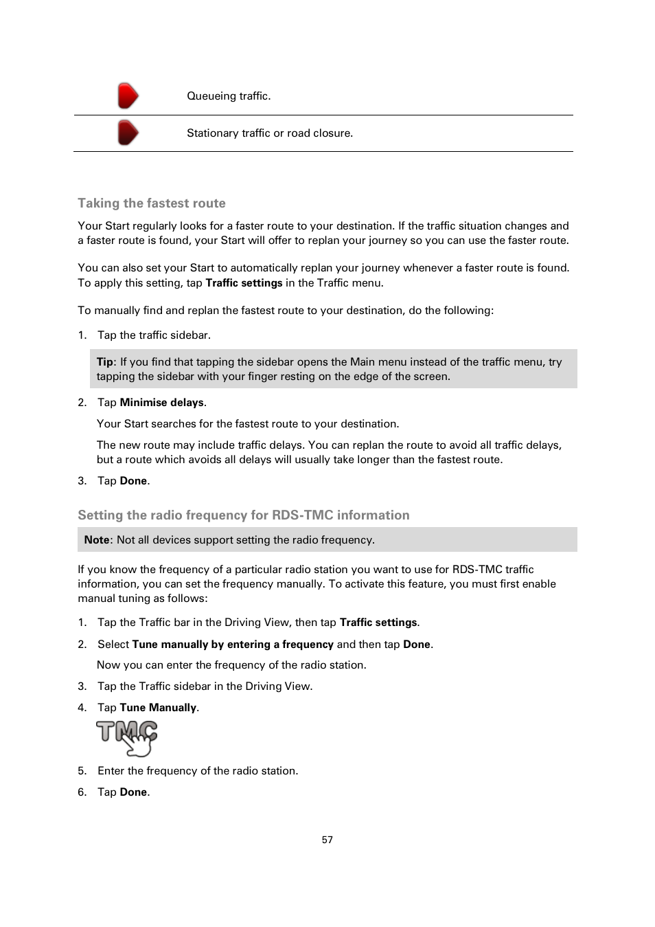 Taking the fastest route | TomTom 4EN42 User Manual | Page 57 / 77