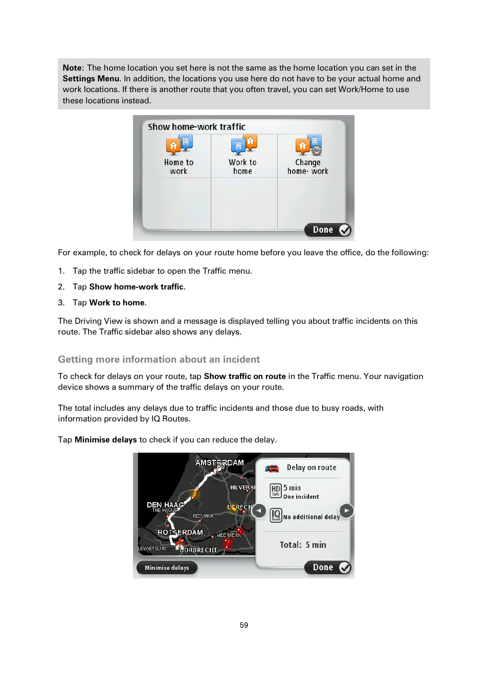 Getting more information about an incident | TomTom 4EN42 User Manual | Page 59 / 77