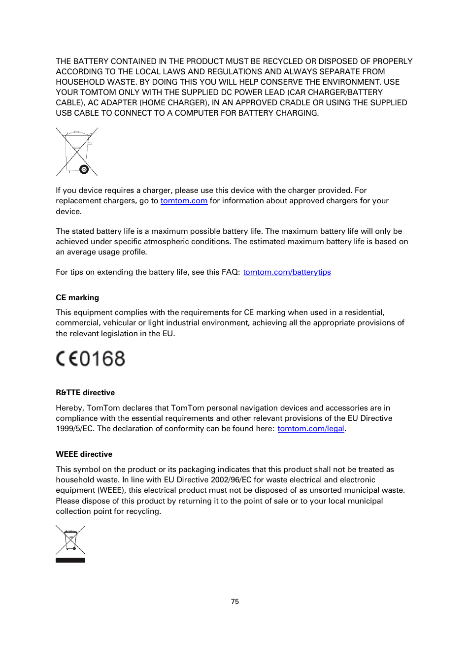 TomTom 4EN42 User Manual | Page 75 / 77